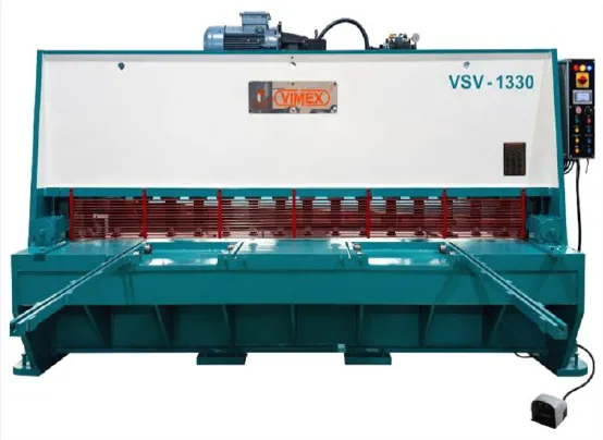 “VIMEX” Heavy Duty Hydraulic Shearing Machine size: 3150 x 08mm (MS-45-UTS) Model No: VSV-830 with Export Worthy Wooden Packing. HS Code: Hydraulic Shearing Machine - 84623990